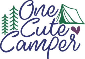 One cute camper free svg file for members, camping svg for sweatshirt