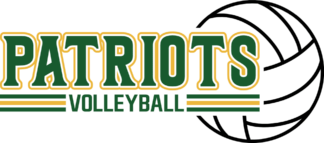 Patriots volleyball free svg file for members, team mascot tshirt design