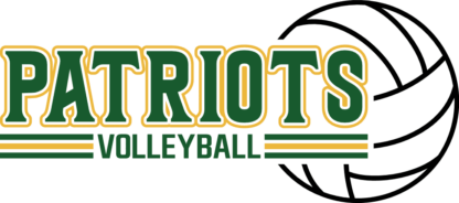 Patriots volleyball free svg file for members, team mascot tshirt design