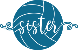Volleyball sister free svg file for members, volleyball lover sweatshirt design