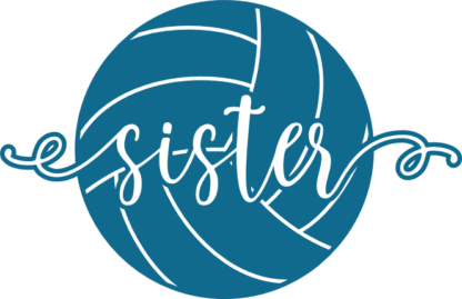 Volleyball sister free svg file for members, volleyball lover sweatshirt design