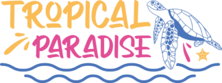 Tropical paradise free svg file for members, summer vacay sweatshirt design