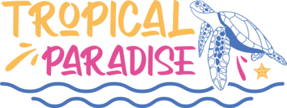 Tropical paradise free svg file for members, summer vacay sweatshirt design