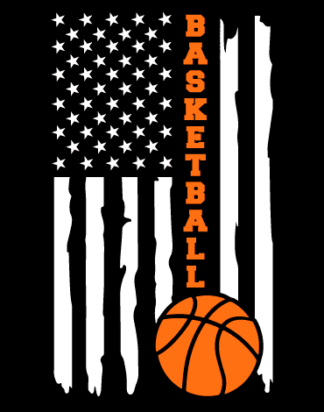 Basketball sign, USA Flag free svg file for members, basketball lover sweatshirt design
