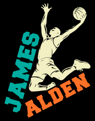 Basketball player in action, custom name design free svg file for members, basketball lover mug design