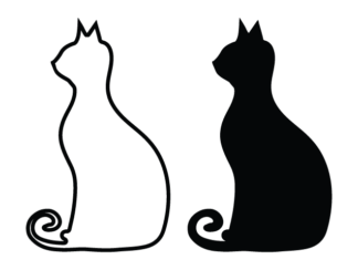 Cat clipart image free svg file for members, pet lover, decor, sticker