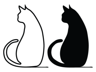 Cat clipart image, decor free svg file for members, pet lover, sticker