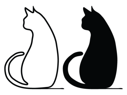 Cat clipart image, decor free svg file for members, pet lover, sticker