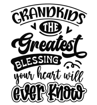 Grandkids the greatest blessing your heart will ever know free svg file for members, wall sign
