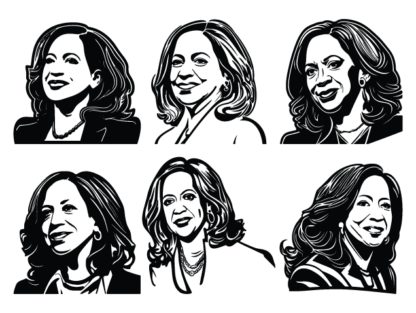 Kamala Harris face, svg bundle free svg file for members, political vector image, sticker