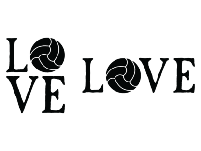 Love volleyball free svg file for members, volleyball fan tumbler design