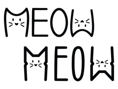 Meow cat lover tshirt design free svg file for members