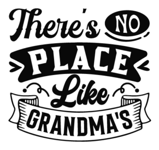 There's no place like grandma's free svg file for members, home decor, gift for grandmother