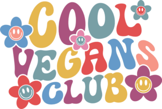 Cool vegans club free svg file for members, funny vegetarian sweatshirt design