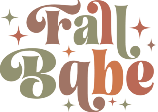 Fall babe free svg file for members, autumn svg design for tshirt