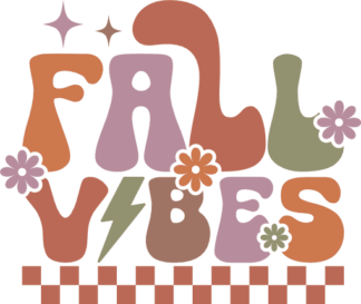 Fall vibes free svg file for members, checkered pattern, svg design for sweatshirt