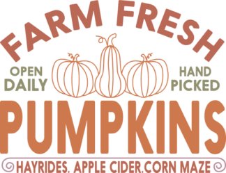 Farm fresh pumpkins, hayrides, apple cider, corn maze free svg file for members, farmhouse decor