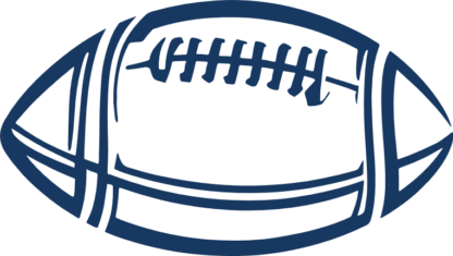 American football ball outline free svg file for members, clipart image, decorative element