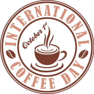 International coffee day, October 1st free svg file for members, t-shirt design