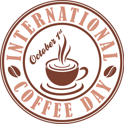 International coffee day, October 1st free svg file for members, t-shirt design