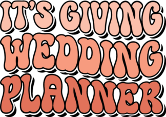 It's giving wedding planner free svg file for members, t-shirt design
