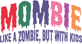 Mombie like a zombie but with kids free svg file for members, funny halloween tshirt design