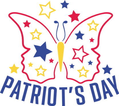 Patriot's day, butterfly outline free svg file for members, memorial day kids tshirt design
