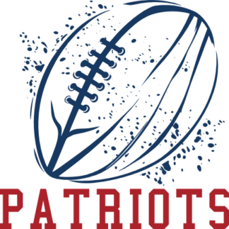 Patriots sign, American football ball free svg file for members, mascot svg design for sweatshirt
