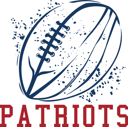 Patriots sign, American football ball free svg file for members, mascot svg design for sweatshirt