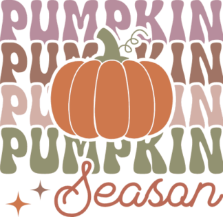 Pumpkin season, echo stacked text free svg file for members, fall svg design for pillow cover
