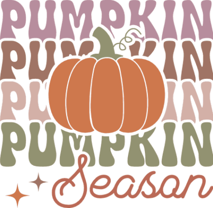 Pumpkin season, echo stacked text free svg file for members, fall svg design for pillow cover