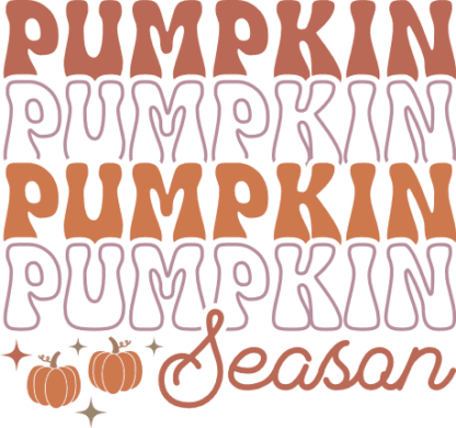 Pumpkin season, echo stacked text free svg file for members, fall svg design for tote bag
