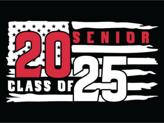 Senior class of 2025 free svg file for members, graduation svg design for t-shirt