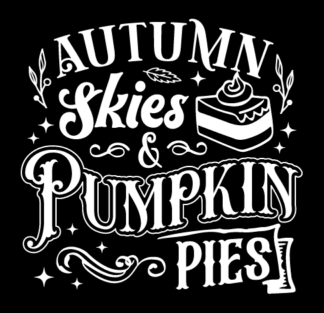Autumn skies and pumpkin pies free svg file for members, fall kitchen decor