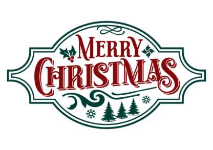 Merry Christmas free svg file for members, Christmas decorative label, sticker