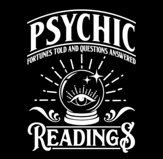 Psychic fortunes told and questions answered, readings free svg file for members, Halloween sign