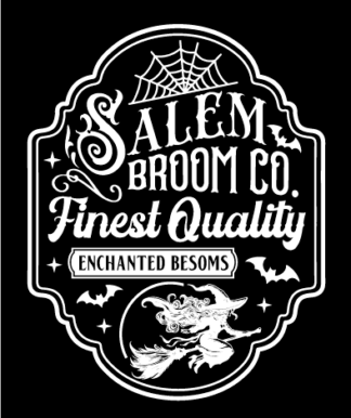 Salem broom co. finest quality enchanted besoms free svg file for members, Halloween wall decor
