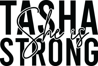 She is tasha strong, svg design for tumbler free svg file for members, breast cancer awareness