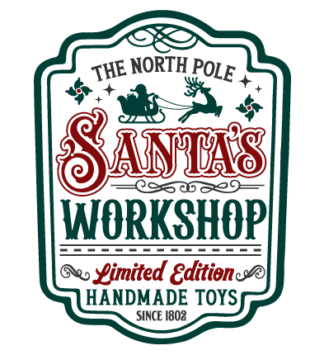 The north pole Santa's workshop handmade toys free svg file for members, Christmas craftroom decor