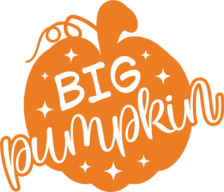 Big Pumpkin free svg file for members, thanksgiving day decor, vinyl decal