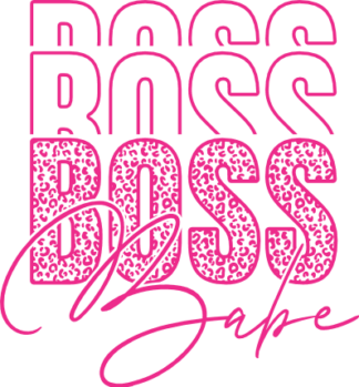 Boss babe free svg file for members, leopard skin print, tshirt design