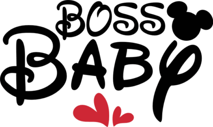 Boss baby free svg file for members, mickey mouse head, funny kids tshirt design