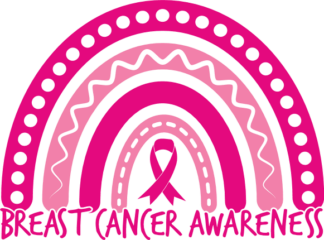 Breast cancer awareness, pink rainbow free svg file for members, sweatshirt design