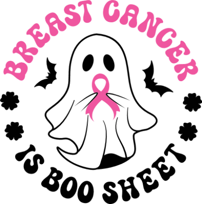Breast cancer is boo sheet free svg file for members, Halloween breast cancer awareness tshirt design