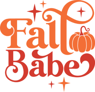 Fall babe free svg file for members, autumn svg design for t-shirt