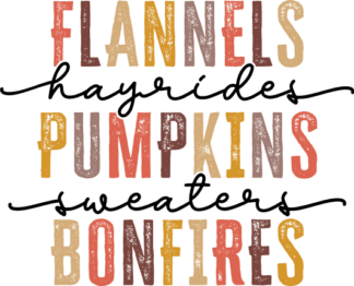 Flannels hayrides, pumpkin sweaters bonfires free svg file for members, fall sweatshirt design