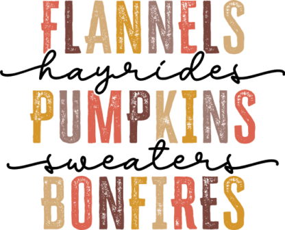 Flannels hayrides, pumpkin sweaters bonfires free svg file for members, fall sweatshirt design