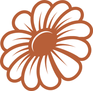 Decorative Flower clipart image free svg file for members, decoration, vinyl decal