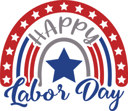Happy labor day free svg file for members, USA flag rainbow, tshirt design
