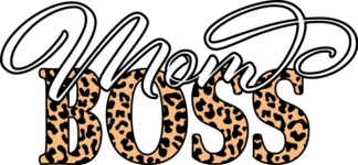 Mom boss, leopard print free svg file for members, tshirt design for mama